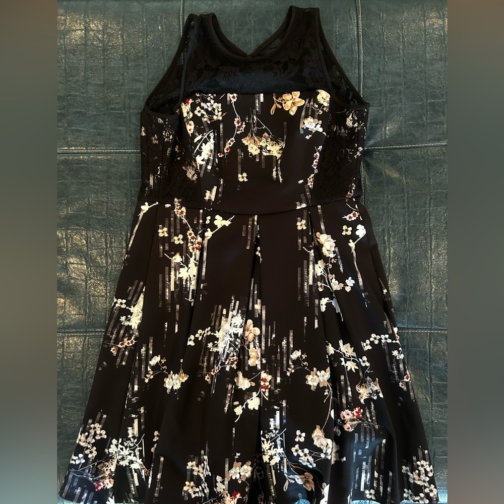 White House Black Market Lace Fit & Flare Dress